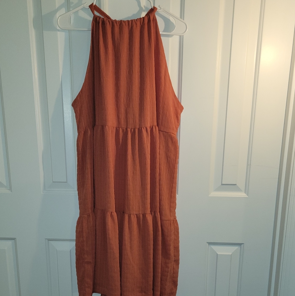 Womens tiered halter neck dress size XL